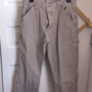 Wrangler Mens Carpenter Pants Size 32W x 34L Color Tan